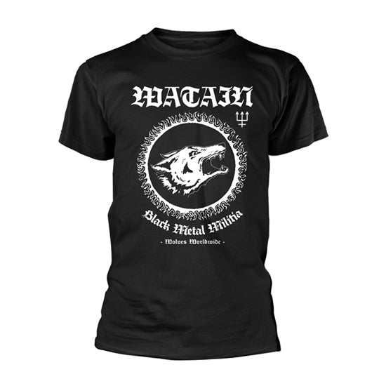 T-Shirt - Watain - Black Metal Militia With Back Print - Front