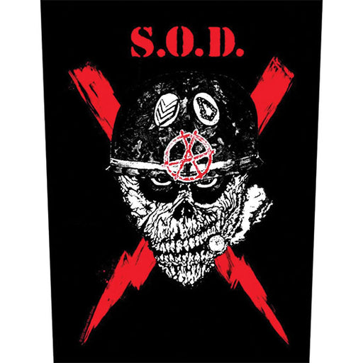 Back Patch - Stormtroopers of Death (S.O.D.) - Scrawled Lightning