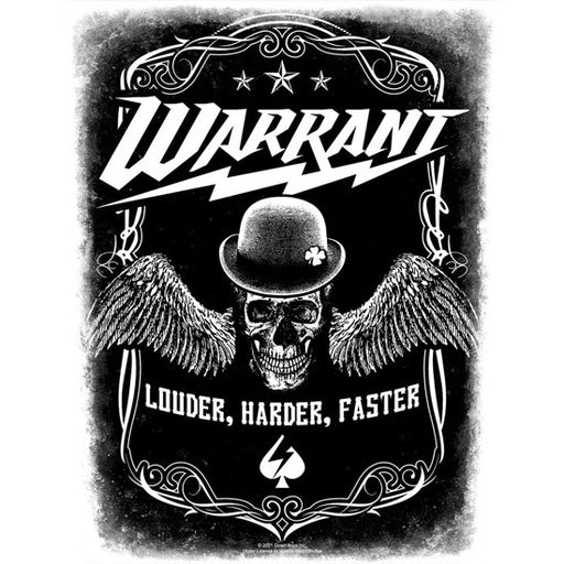 Back Patch - Warrant - Louder, Harder, Faster