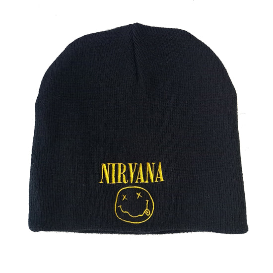 Beanie - Nirvana - Happy Face Logo - No Cuff