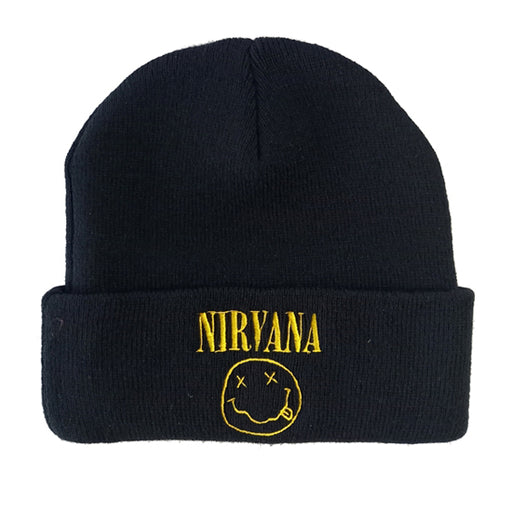 Beanie - Nirvana - Happy Face Logo - With Cuff