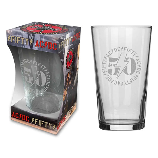 Beer Glass - ACDC - Fifty | Rock, Heavy Metal, Punk