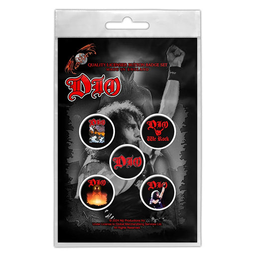 Button Badge Set - Dio - We Rock