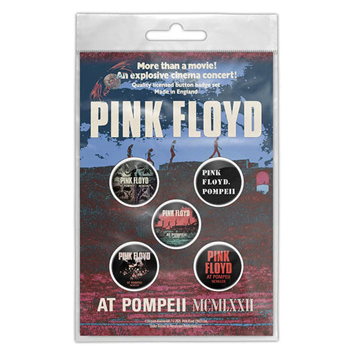 Button Badge Set - Pink Floyd - Live in Pompeii