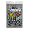 Button Badge Set - The Offspring - Skeleton Molotov