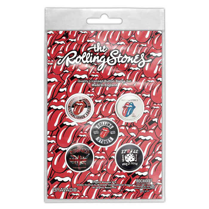 Button Badge Set - The Rolling Stones - Tour Collection