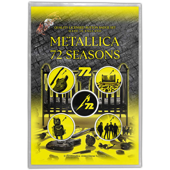 Button Badge Set - Metallica - 72 Seasons