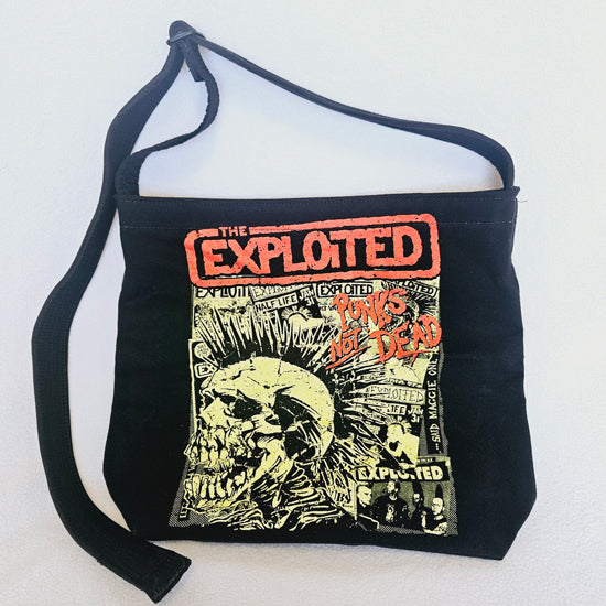 Crossbody Tee Bag - The Exploited - Punk's Not Dead - Front