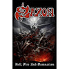 Deluxe Flag - Saxon - Hell, FIre and Damnation