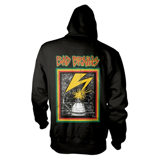 Hoodie - Bad Brains - Capitol Front Logo - Pullover - Back