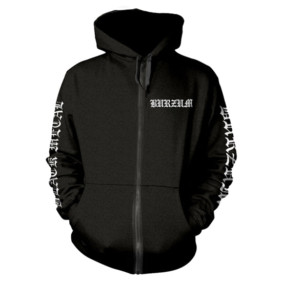 Hoodie - Burzum - Black Metal - Zip - Front