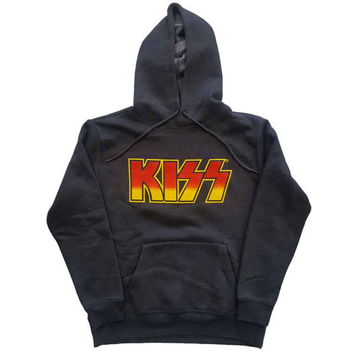Hoodie - Kiss - Classic Logo - Grey - Pullover