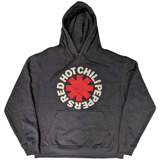 Hoodie - Red Hot Chili Peppers - Classic Asterisk - Pullover - Charcoal Grey