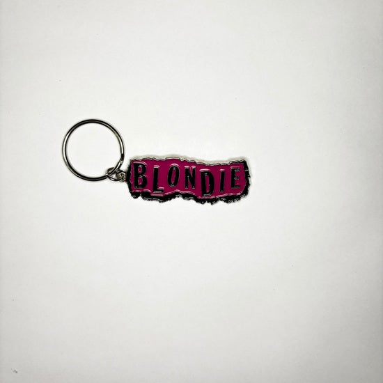 Key Ring - Blondie - Pink Punk Logo