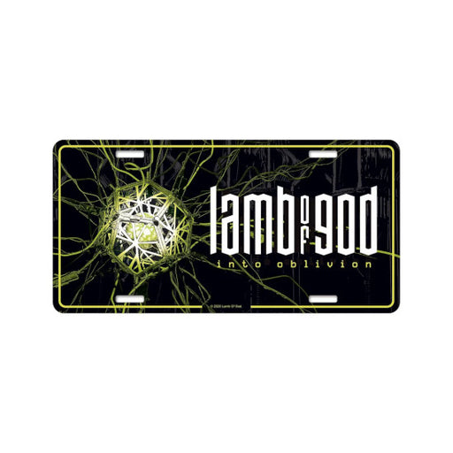 License Plate - Lamb of God - Into Oblivion