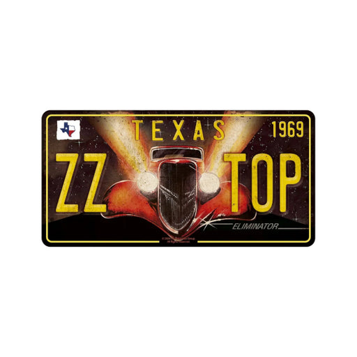 License Plate - ZZ Top - Eliminator