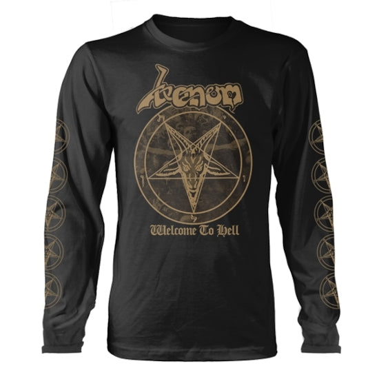 Long Sleeves - Venom - Welcome To Hell Gold - Front