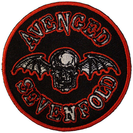 Patch - Avenged Sevenfold - Deathbat - Orange Border - Round