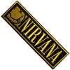Patch - Nirvana - Logo and Happy Face - Bordered Small