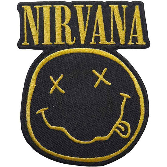 Patch - Nirvana - Logo and Happy Face Cut-Out