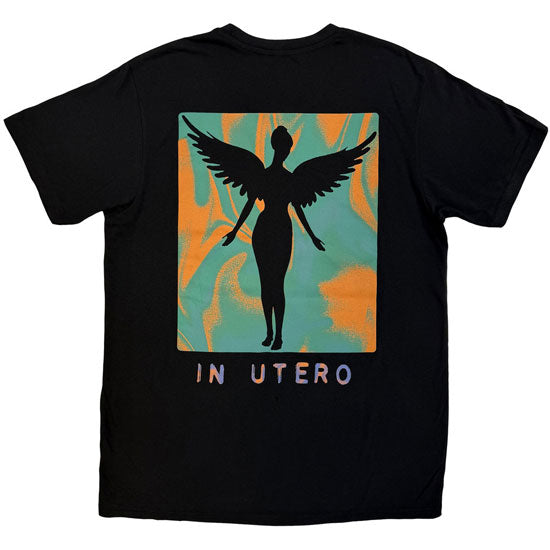 Premium Carbon Tee - Nirvana / KC - In Utero Angel Swirl - Back