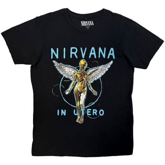 Premium Carbon Tee - Nirvana / KC - In Utero Neon Blue