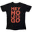 Premium Carbon Tee - Ramones - Hey Ho - Red Block Text - Back