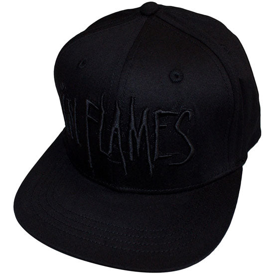 Baseball Hat - In Flames - Black Logo - Front