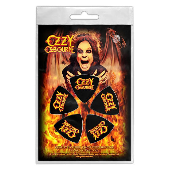 Tri-Tip Guitar Picks - Ozzy Osbourne - Logo