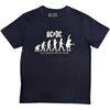 T-Shirt - AC/DC - Evolution of Rock - Navy