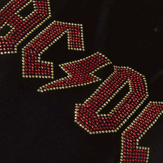 T-Shirt - AC/DC - Full Colour Logo - Embellished - Lady - Closeup