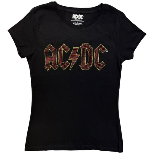 T-Shirt - AC/DC - Full Colour Logo - Embellished - Lady