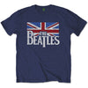 T-Shirt - Beatles (the) - Drop T Logo & Vintage Flag