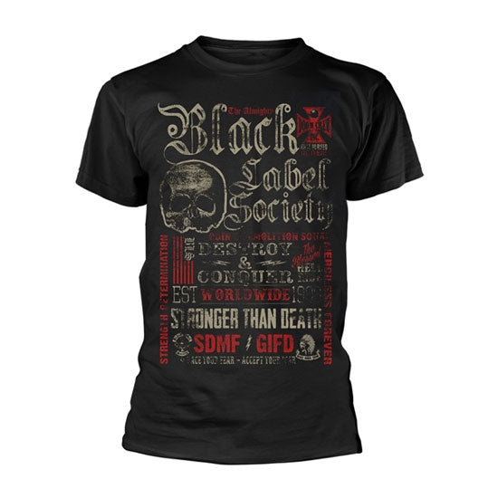 T-Shirt - Black Label Society - Destroy & Conquer - Front