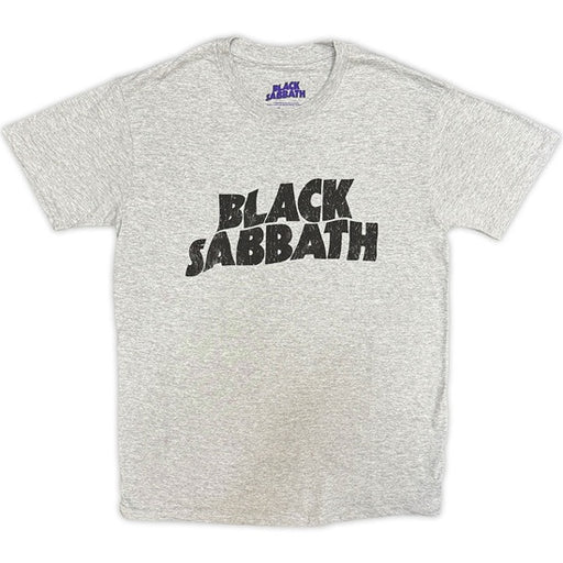 T-Shirt - Black Sabbath - Black Wavy Logo - Grey