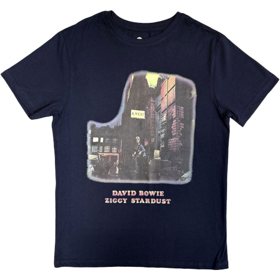 T-Shirt - David Bowie - Ziggy Stardust - Navy Blue