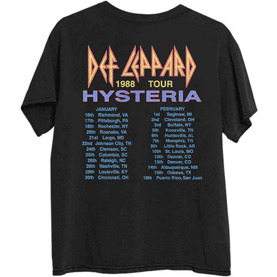 T-Shirt - Def Leppard - 88 Tour with Back Print - Back