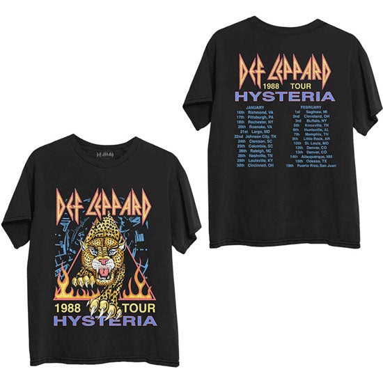 T-Shirt - Def Leppard - 88 Tour with Back Print
