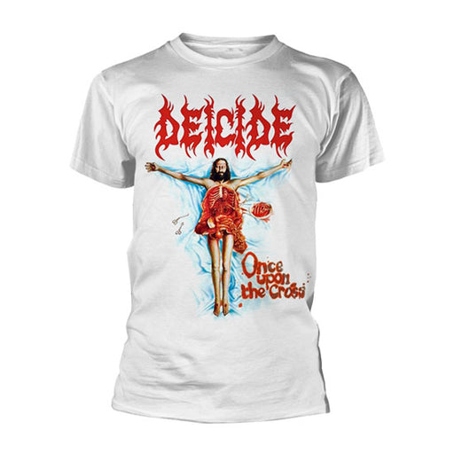 T-Shirt - Deicide - Once Upon The Cross Uncensored - White