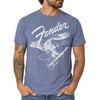 T-Shirt - Fender - Eagle Guitar - Blue