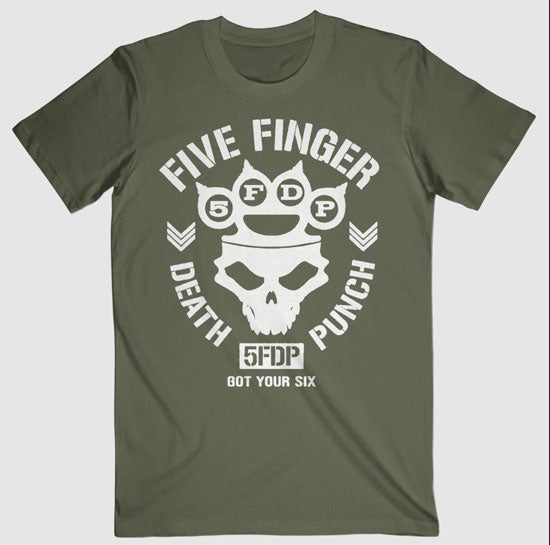 T-Shirt - Five Finger Death Punch - Knucklehead - Green