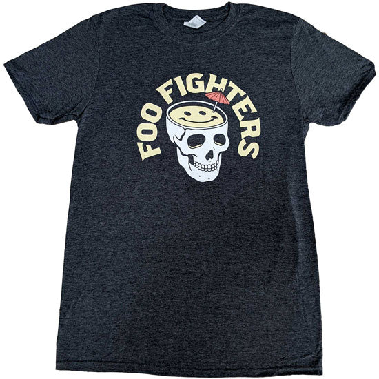 T-Shirt - Foo Fighters - Skull Cocktail - Ex-Tour - Grey