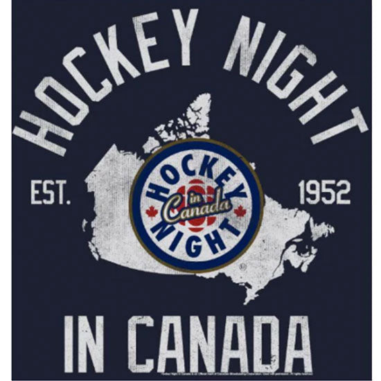 T-Shirt - Hockey Night In Canada - Est 1952 - Navy - Design