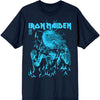 T-Shirt - Iron Maiden - 50 Life After Death Blue Flames - Navy