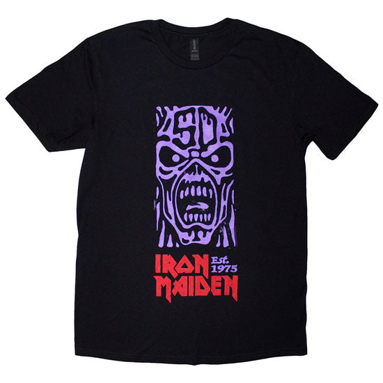 T-Shirt - Iron Maiden - Est 1975 Purple Stamp Logo