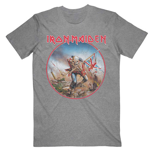 T-Shirt - Iron Maiden - Vintage Trooper Circle - Grey