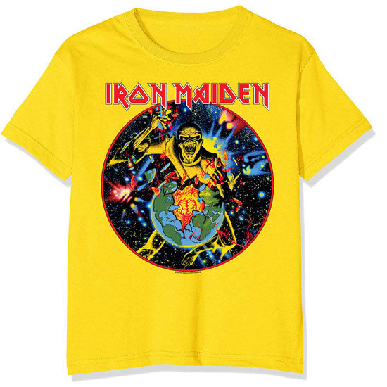 T-Shirt - Iron Maiden - World Piece Tour Circle - Yellow
