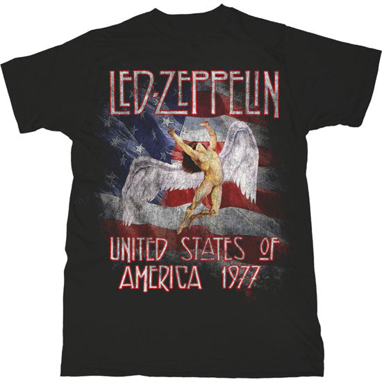 T-Shirt - Led Zeppelin - Stars 'N Stripes USA '77