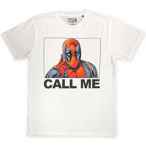 T-Shirt - Marvel - Deadpool Call Me - White