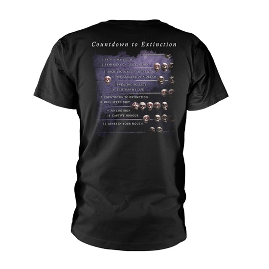 T-Shirt - Megadeth - Countdown to Extinction - Back